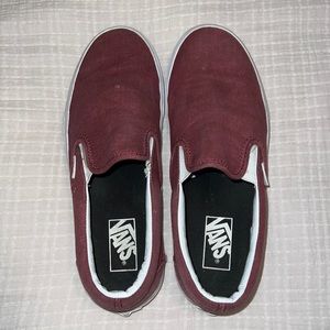 Maroon Slip-on Vans